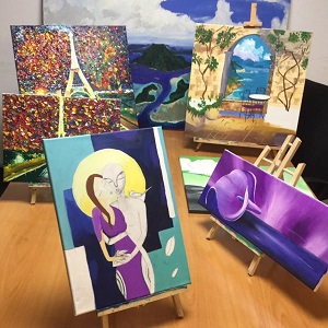 Exposición de pintura de los alumnos de la Escuela de Dibujo